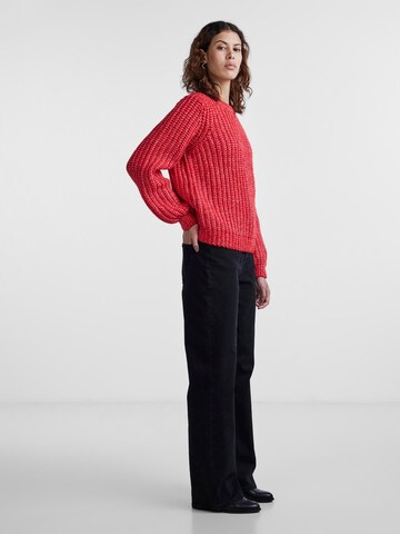 PIECES Sweater 'SEANA' in Red