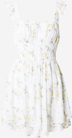 HOLLISTER - Vestido de verão 'SAIDIE' em branco: frente