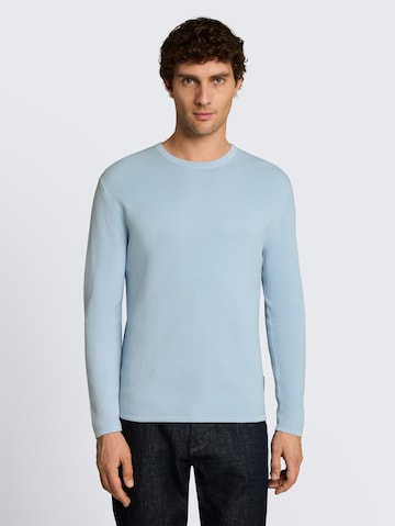 TOM TAILOR DENIM Pulover | modra barva: sprednja stran