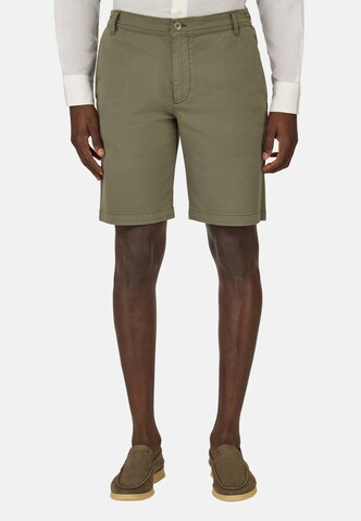 Coupe slim Pantalon Boggi Milano en vert : devant