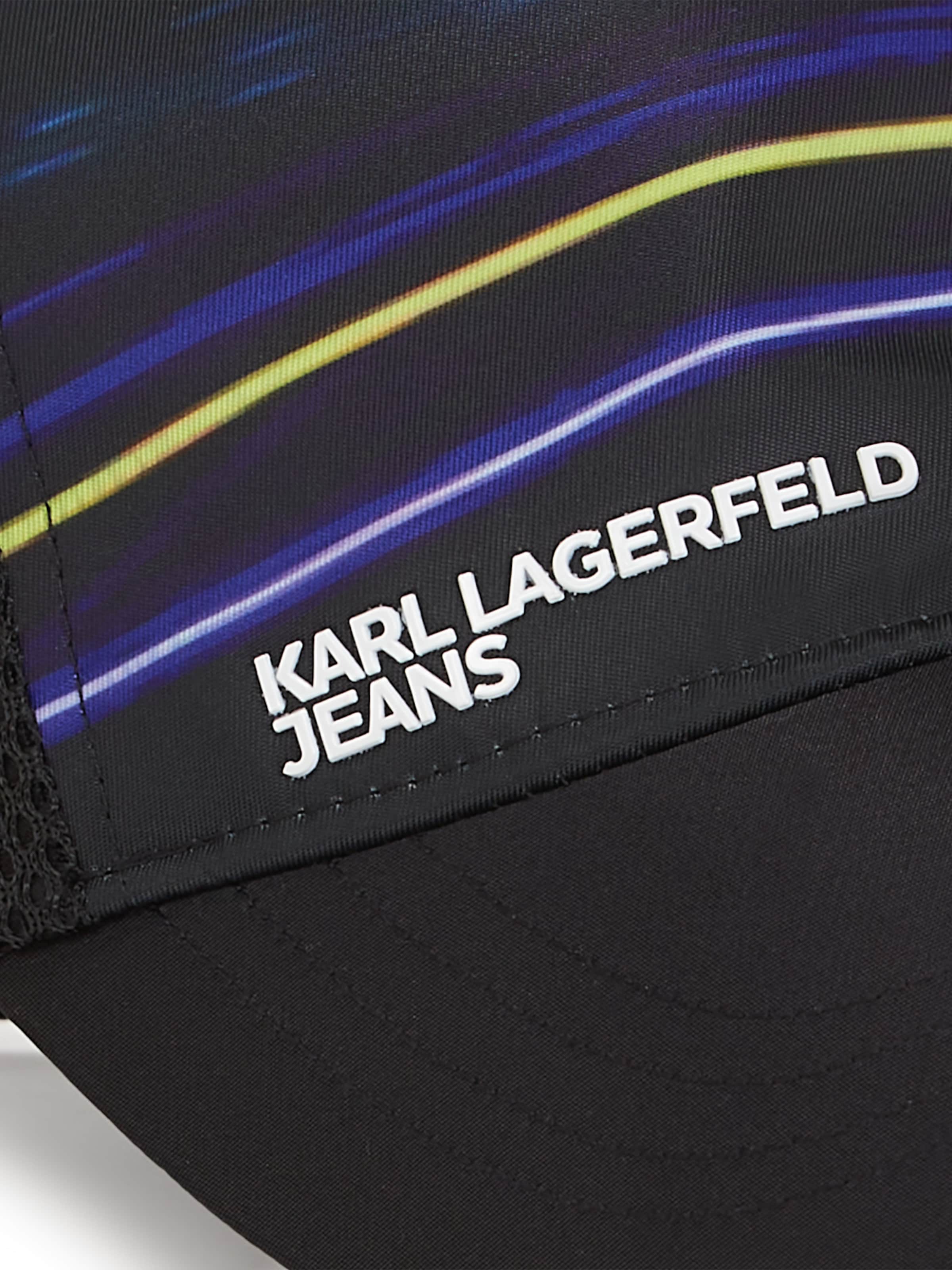 KARL LAGERFELD JEANS Čiapka ' Love Unlocked' - Čierna