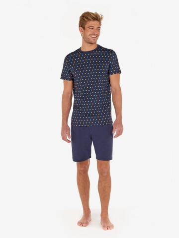 HOM Short Pajamas in Blue: front