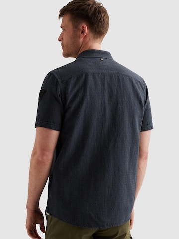 Coupe regular Chemise 'Shirt with short sleeves in cotton/linen' PME Legend en bleu