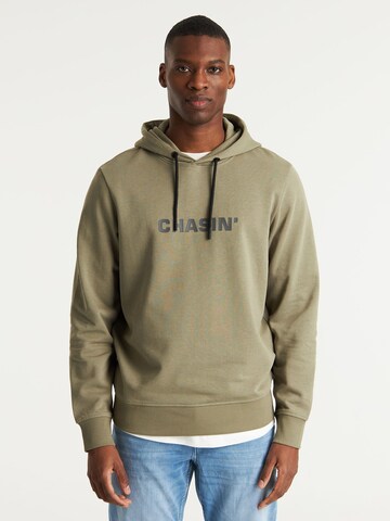 CHASIN' Sweatshirt 'Duell' in Green: front