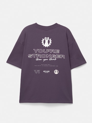 Pull&Bear Shirt in Purple