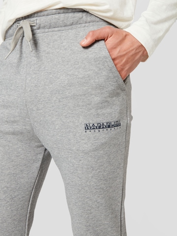 NAPAPIJRI Tapered Pants 'M-BOX' in Grey