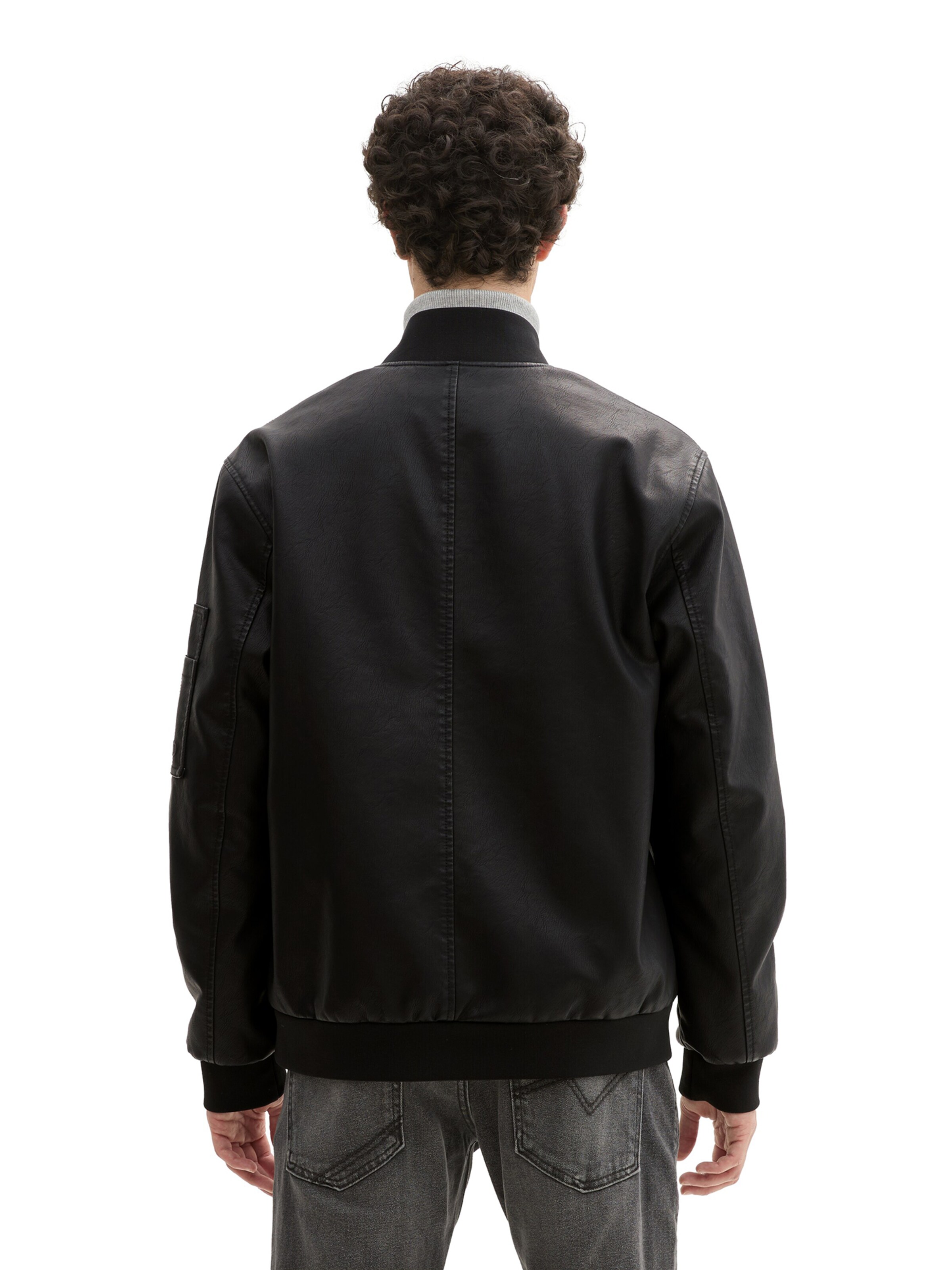 TOM TAILOR DENIM Jacke in Schwarz