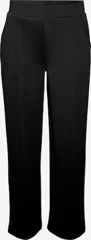 VERO MODA Wide leg Trousers with creases 'Panna' in Black: front