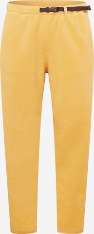 JACK WOLFSKIN Workout Pants 'OSLOER' in Gold: front