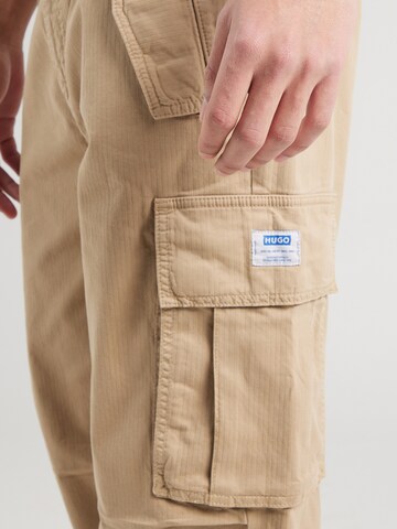 HUGO - regular Pantalón cargo 'Gabio' en beige