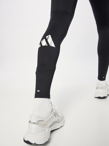 ADIDAS PERFORMANCE Skinny Sportbyxa 'Run It' i svart