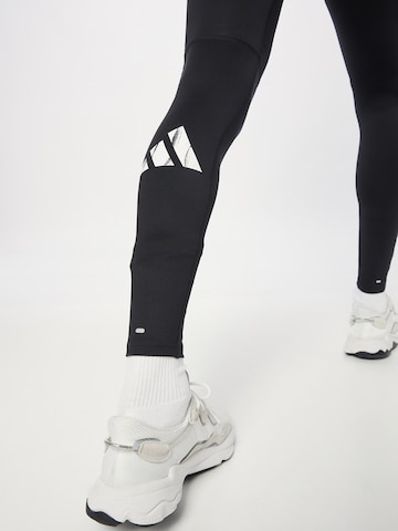 ADIDAS PERFORMANCE Skinny Sporthose 'Run It' in Schwarz