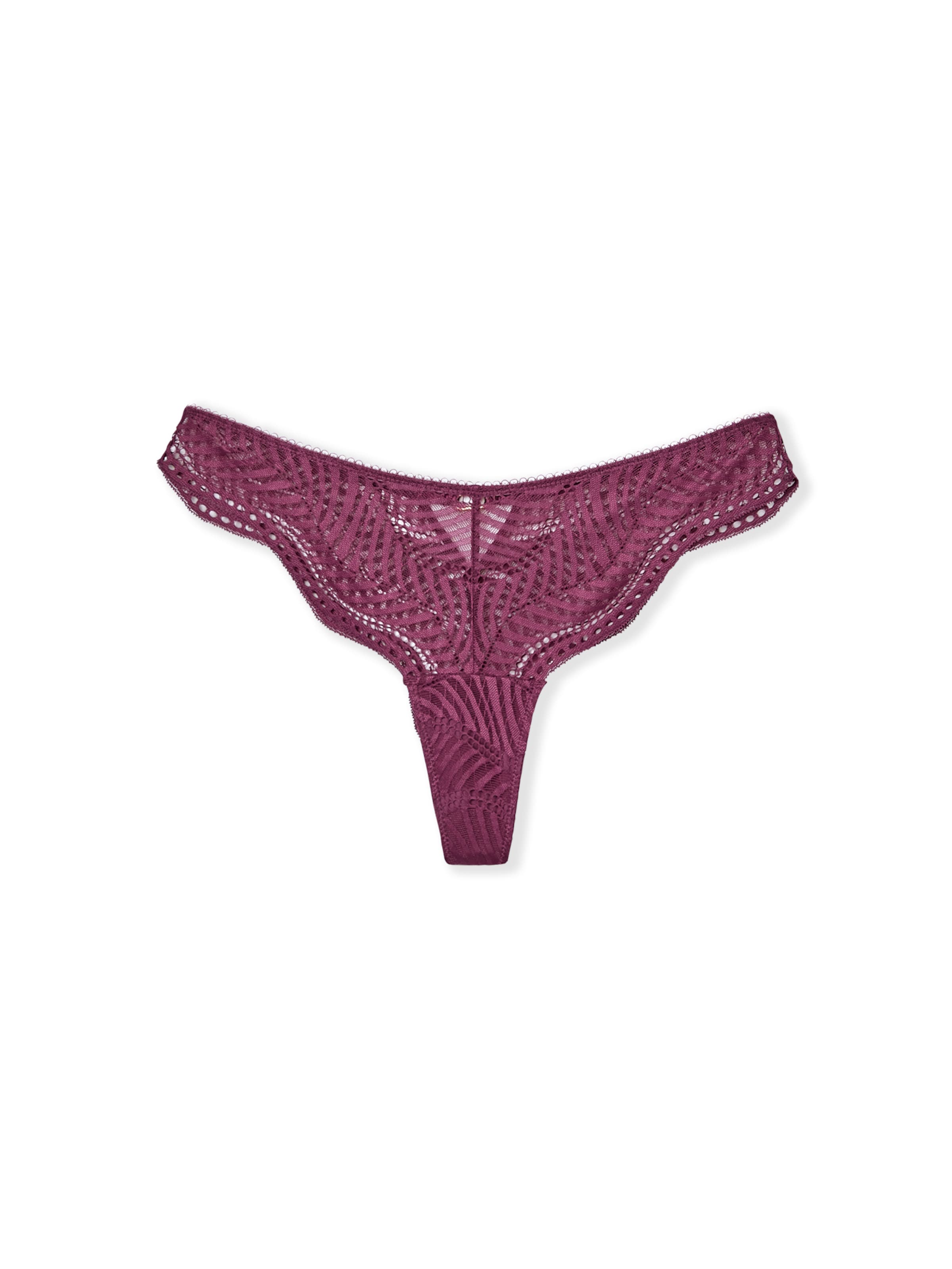 ETAM Thong 'Audace' in Purple: front