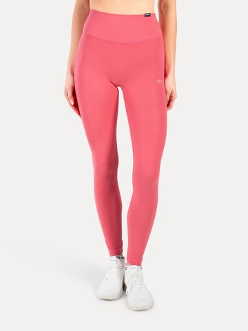 Smilodox Slim fit Leggings in Pink: front