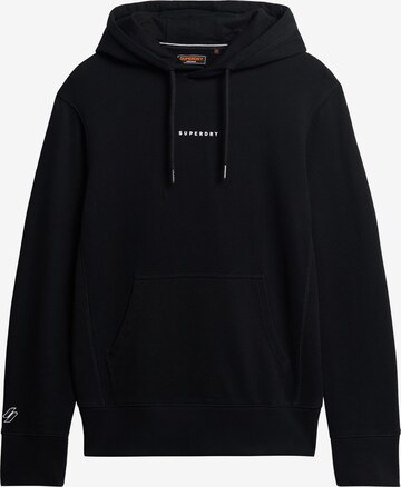 Sweat-shirt Superdry en noir : devant