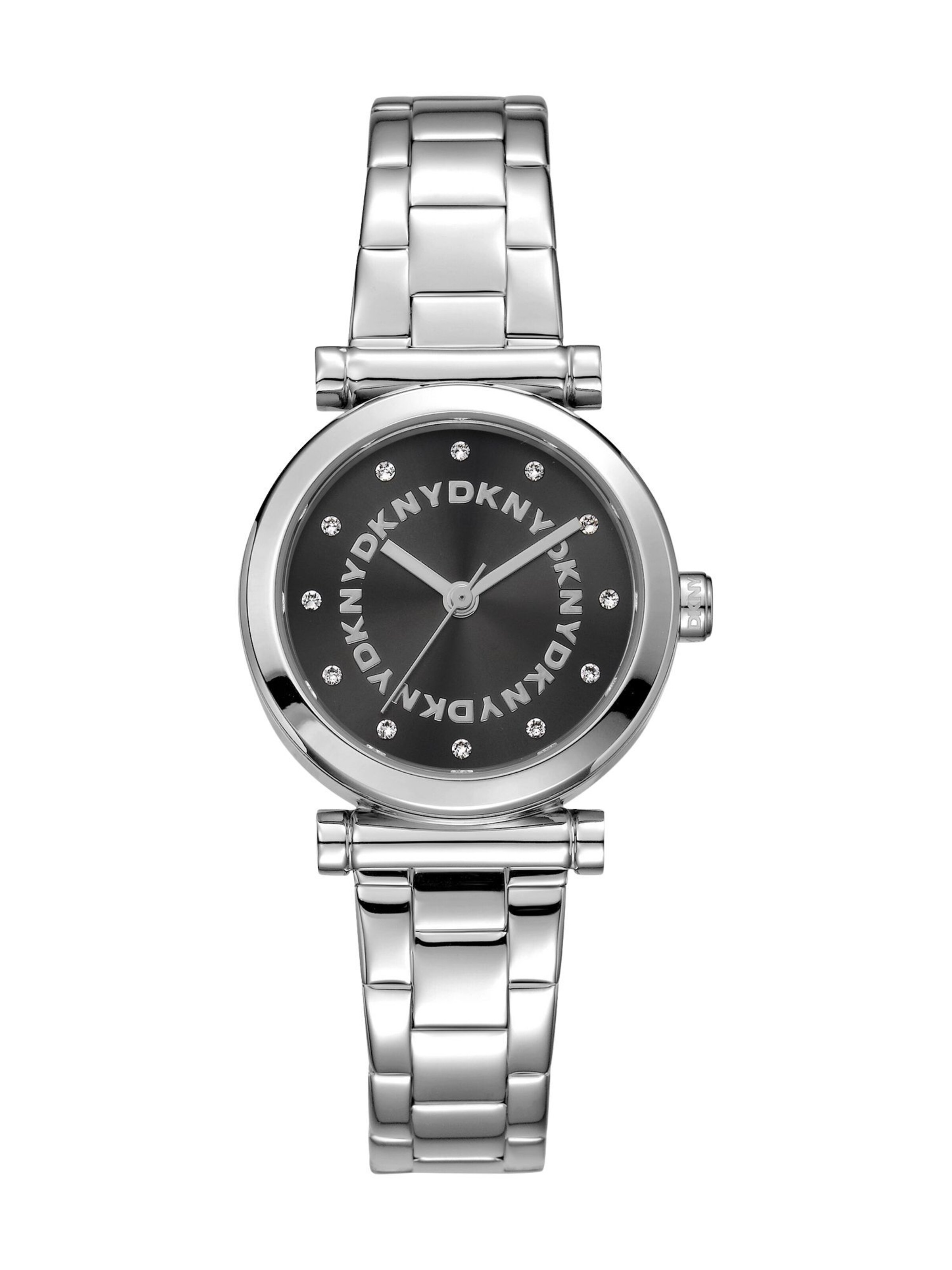 DKNY Analoguhr in Silber: Vorderseite