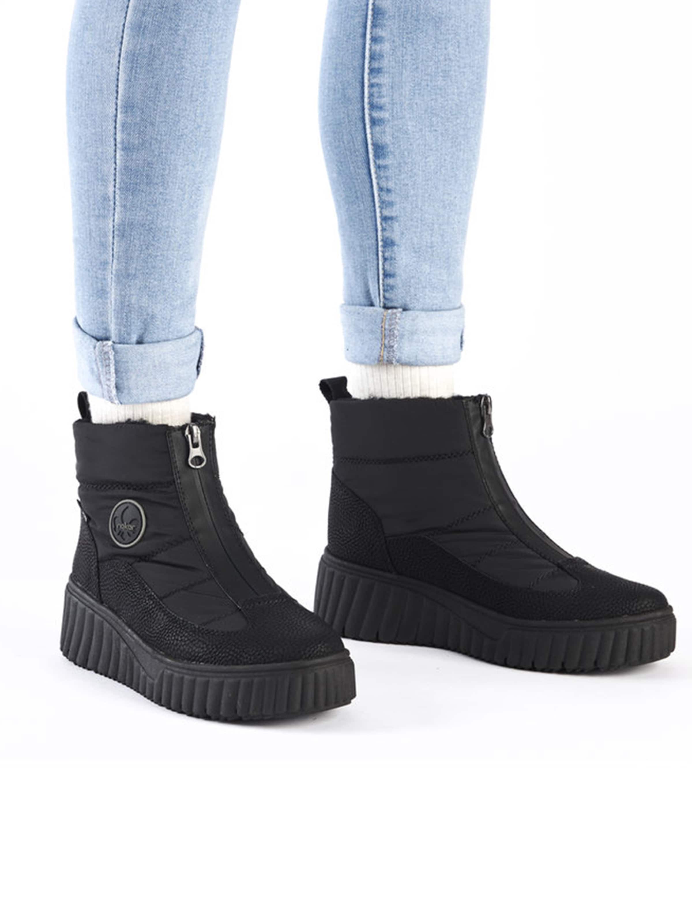 Rieker Rövid szárú csizmák - fekete