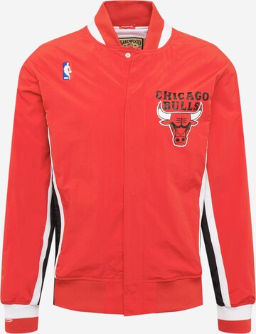 Mitchell & Ness Tussenjas 'CHICAGO BULLS' in Rood: voorkant