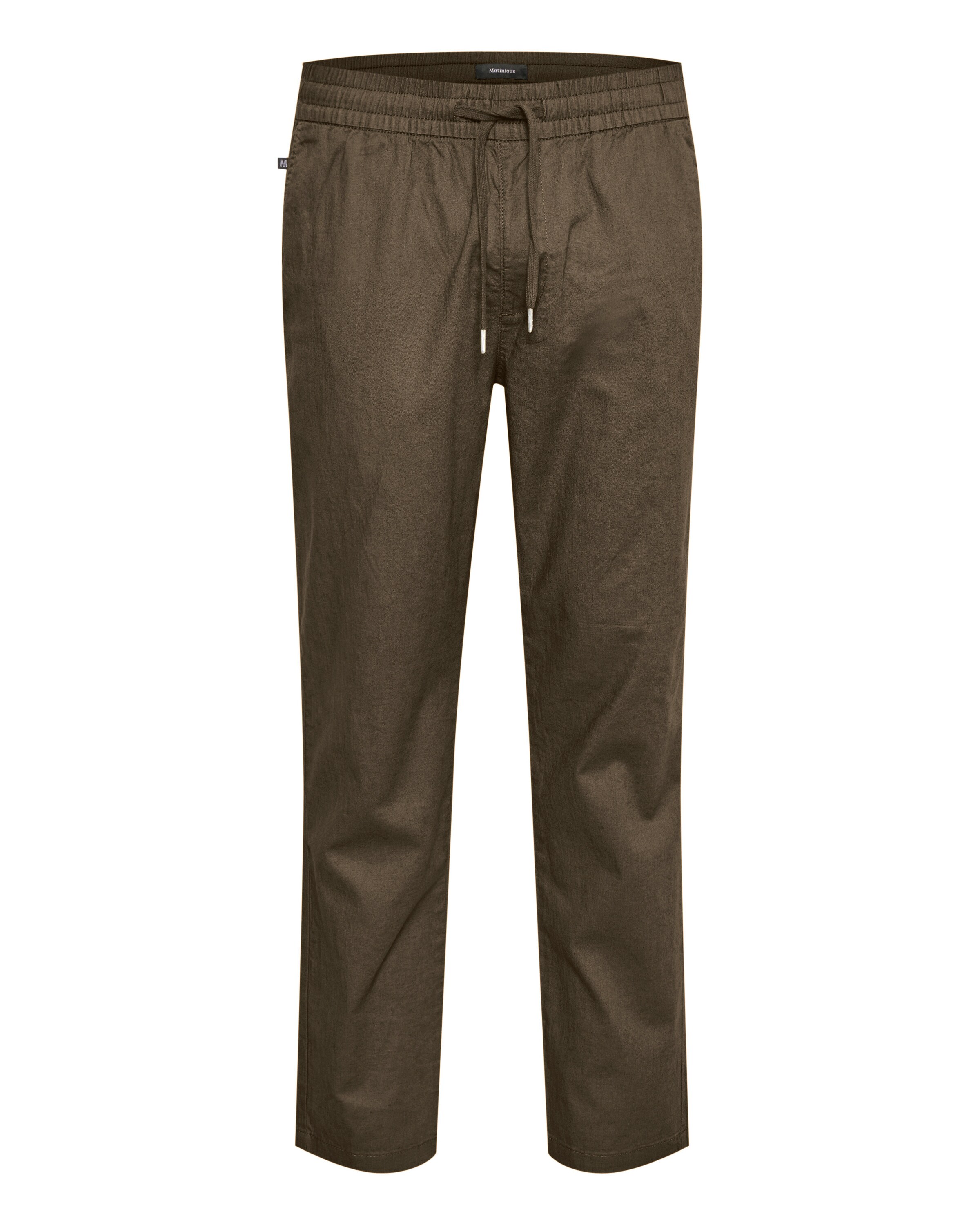Matinique Bukser 'Linen' i brun: forside