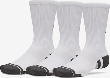 UNDER ARMOUR Sportsokken 'Perf Tech' in Wit: voorkant