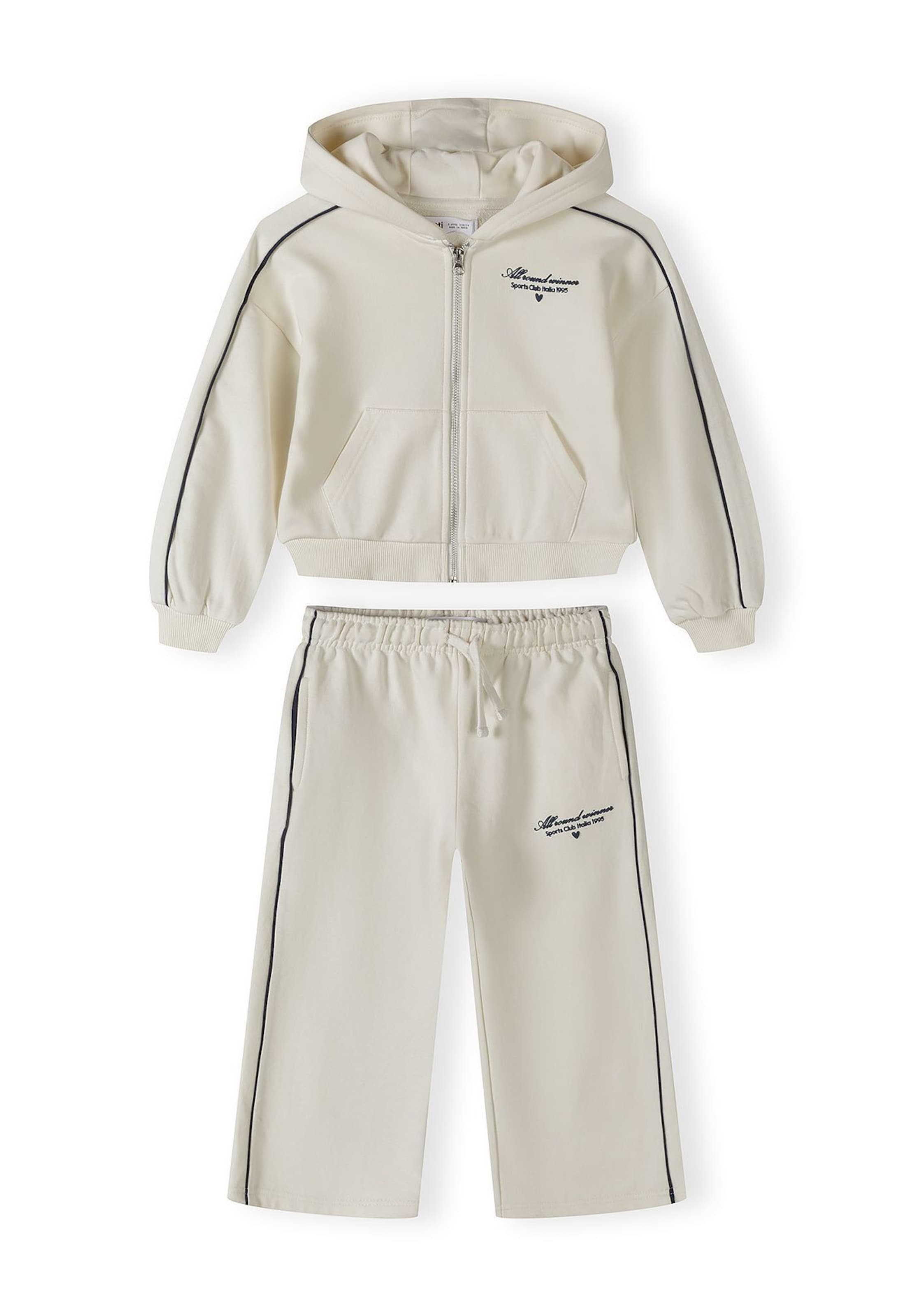 MINOTI - Fato de jogging em branco: frente