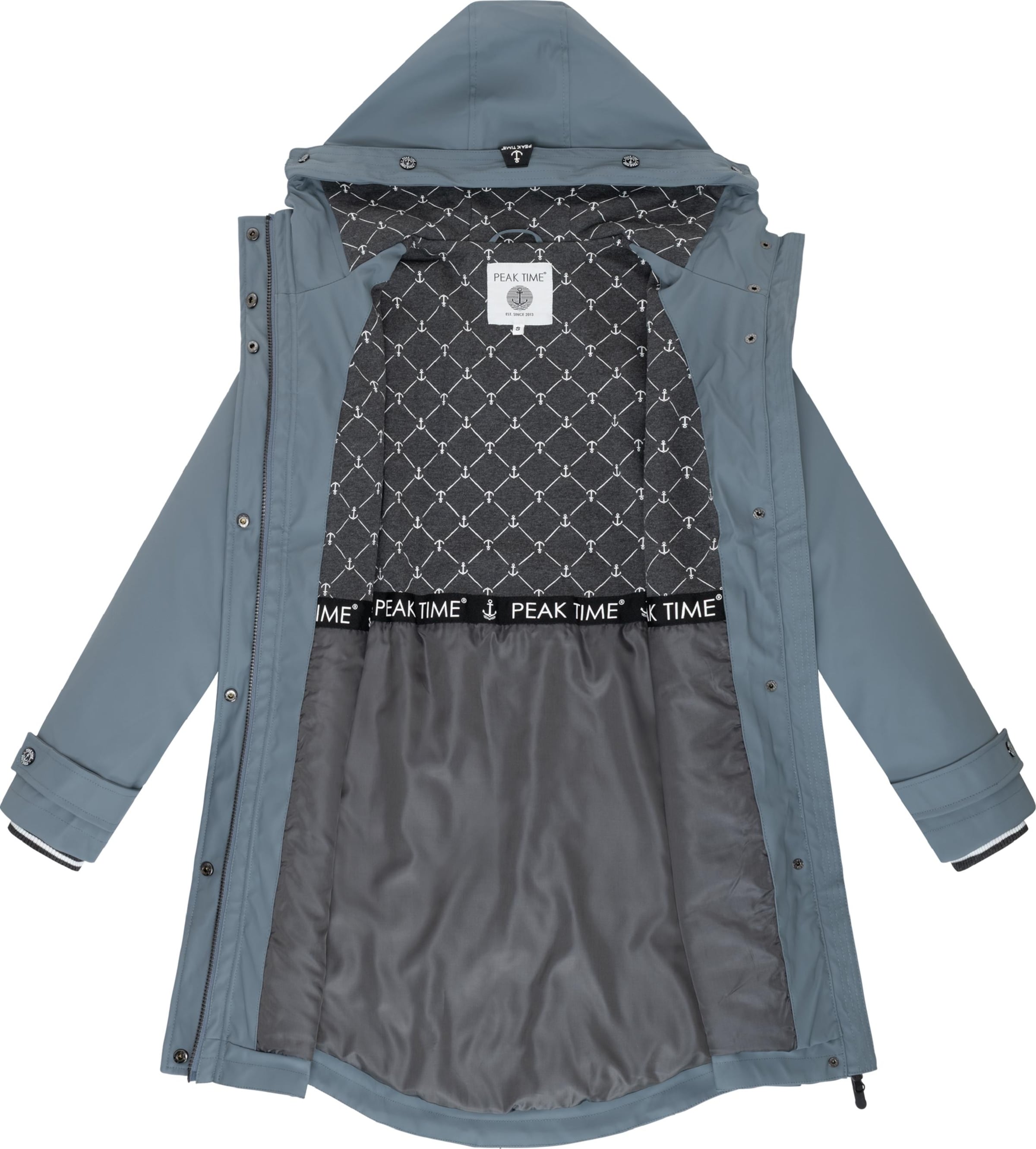 Peak Time Raincoat in Blue