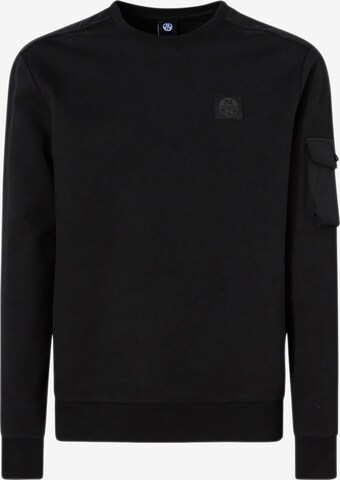 North Sails Sweatshirt in Black: front