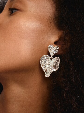 Boucles d'oreilles 'Ryan' Pilgrim en argent : devant