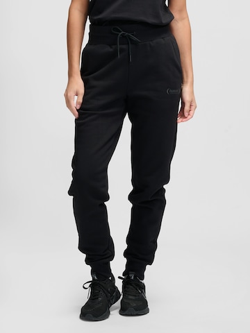 Hummel Tapered Sportbroek 'PAOLA' in Zwart: voorkant