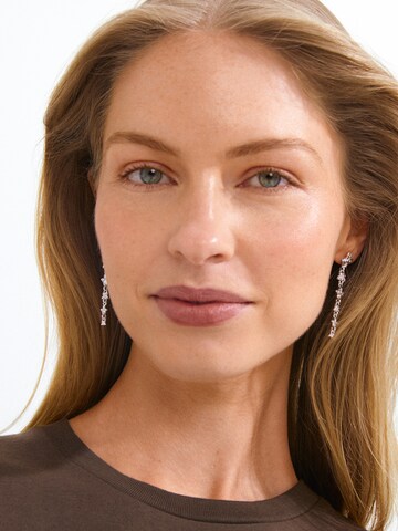Pilgrim Earrings 'Trace' in Silver: front