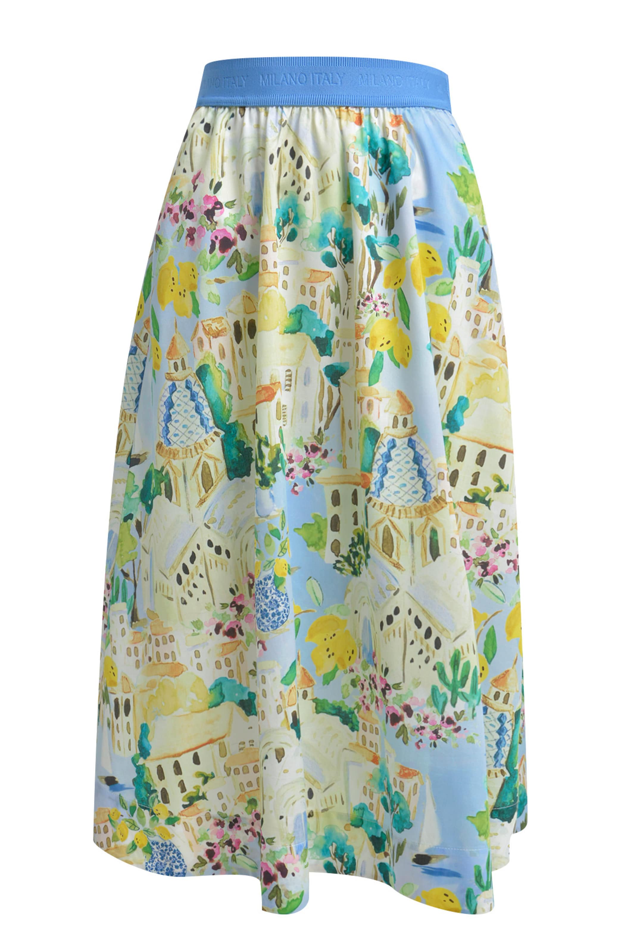 Milano Italy Skirt in Blue: front