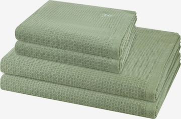 ROSS Towel 'Pique' in Green: front