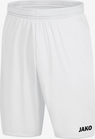 JAKO Regular Workout Pants in White: front