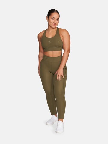 GOLD´S GYM APPAREL Skinny Sports trousers 'BROOKE' in Green