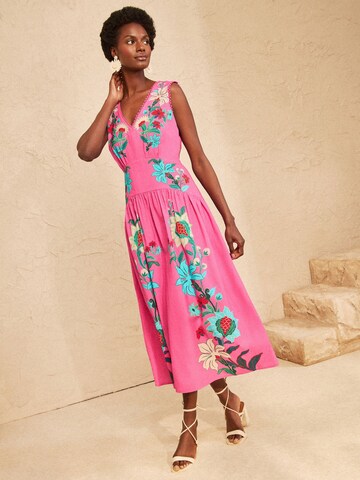 love & roses Dress in Pink
