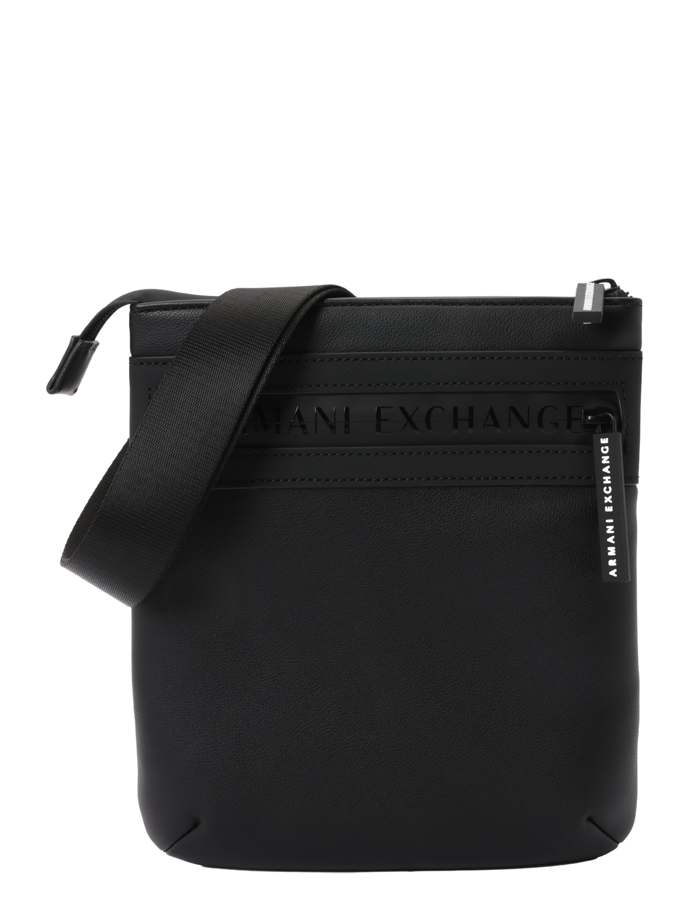 ARMANI EXCHANGE Axelremsväska i svart: framsida