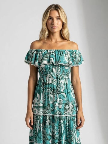 Robe 'Robe Longue Erica' Miss June en bleu : devant
