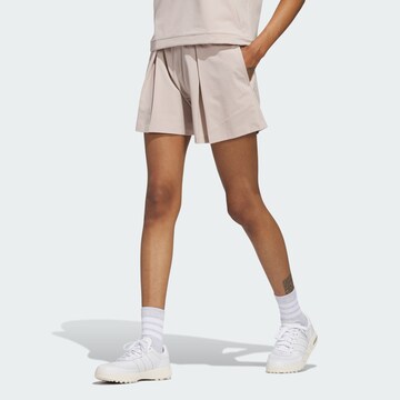 ADIDAS PERFORMANCE Regular Sportbroek 'Go-To' in Beige: voorkant