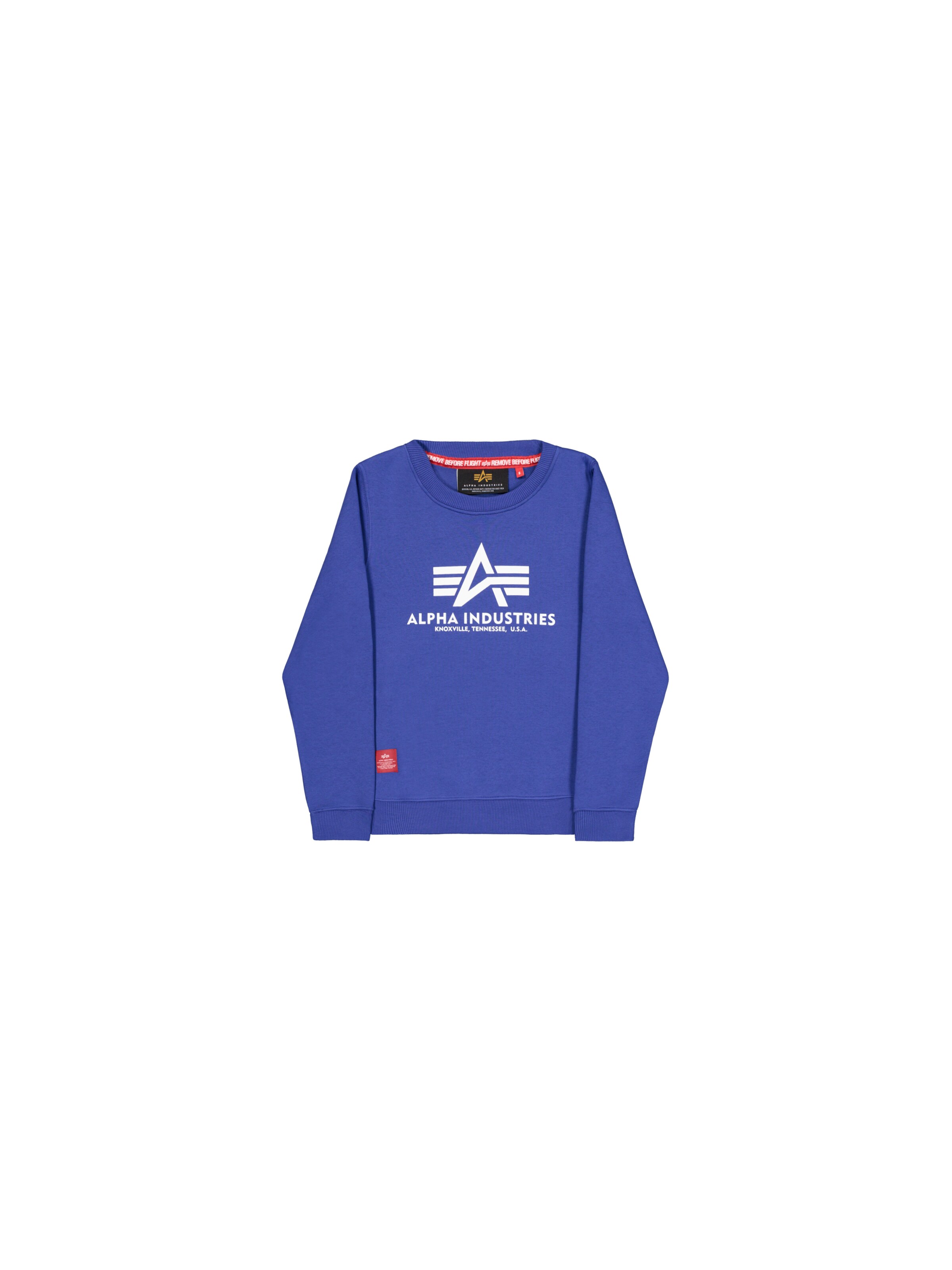 ALPHA INDUSTRIES Bluza w kolorze niebieski: przód