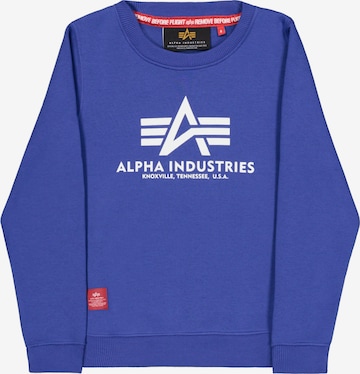 ALPHA INDUSTRIES Bluza w kolorze niebieski: przód