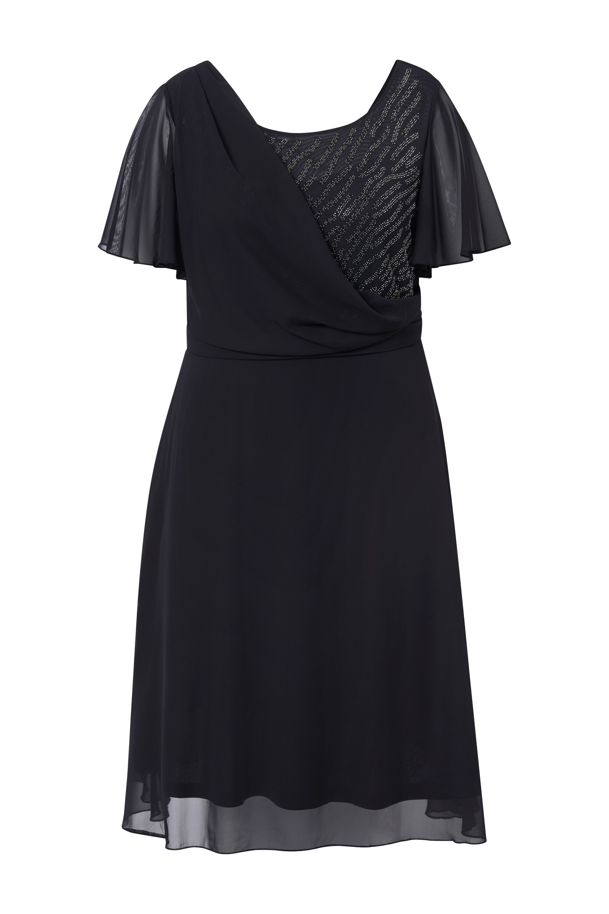 Ulla Popken Kleid in Schwarz: Vorderseite