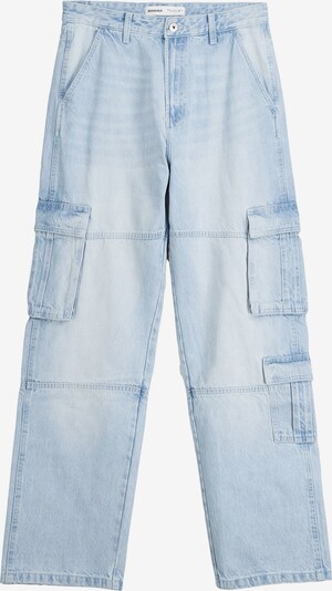Jeans cargo Bershka di colore blu denim, Visualizzazione prodotti