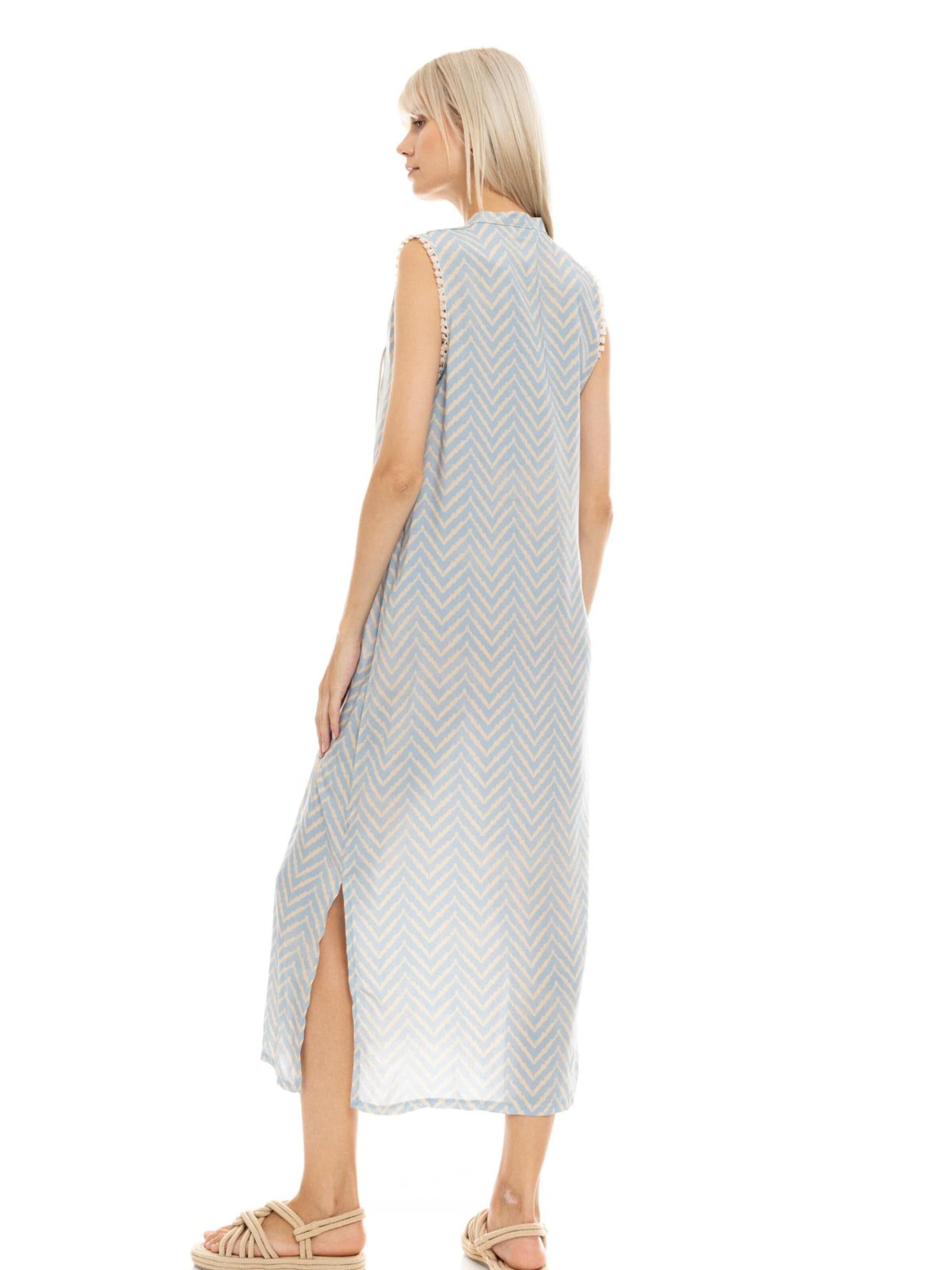 Pink Label Sommerkleid 'BEACHWEAR LONG CABANA'‌‌‌‌‌‌‌‌‌ in Blau