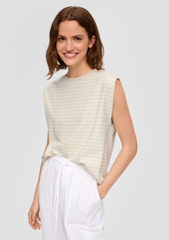 Top di s.Oliver in beige: frontale