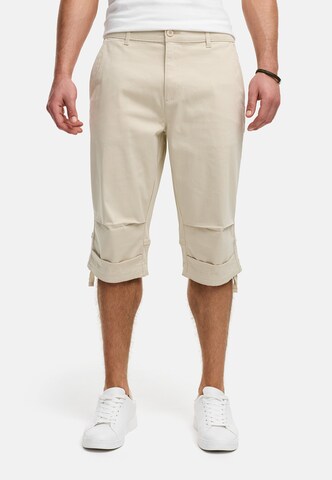 INDICODE JEANS Regular Broek in Beige: voorkant