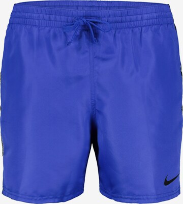 Nike Swim Regular Badeshorts ' Logo Tape Lap 5 inch ' in Blau: predná strana