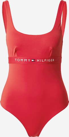 Tommy Hilfiger Underwear Ολόσωμο μαγιό σε κόκκινο: μπροστά
