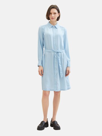 Robe-chemise TOM TAILOR en bleu