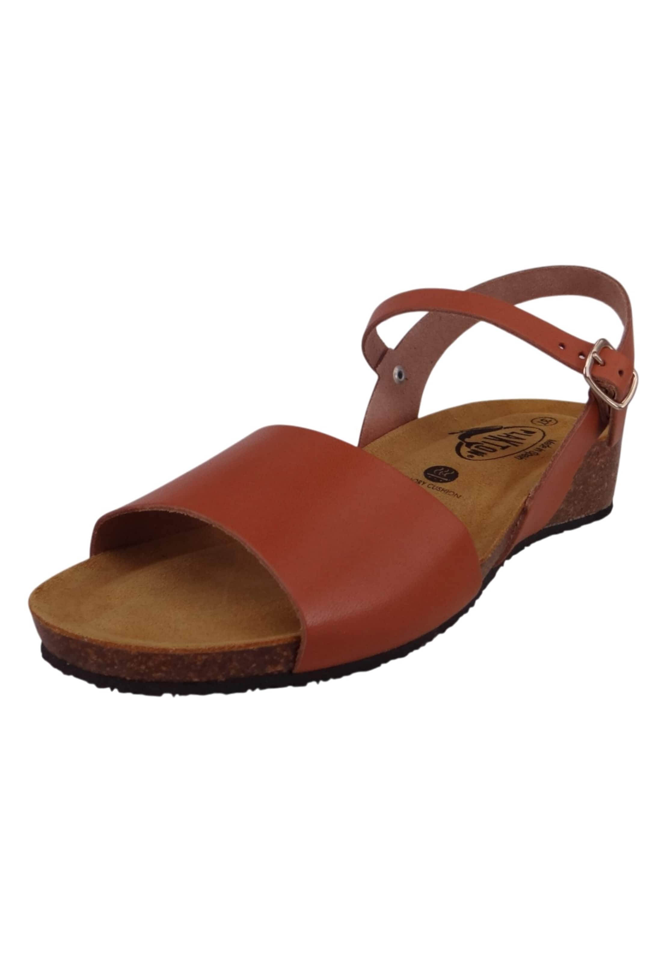 Sandales à lanières 'Now Line' Plakton en marron : devant