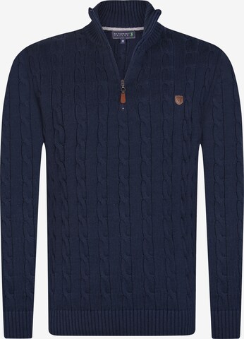 Pull-over 'Sherman' Sir Raymond Tailor en bleu : devant